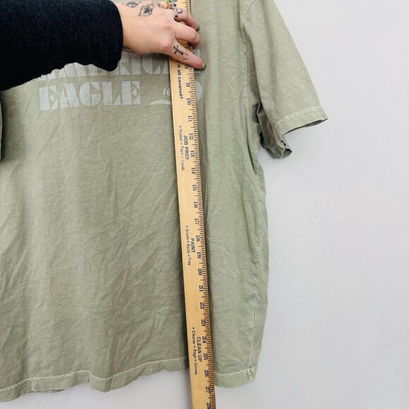 American Eagle Super Soft Standard For Green Short Sleeve Tee Men’s Size M - Picture 5 of 7